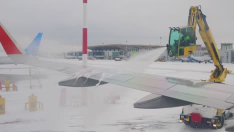 De-icing-of-airplane-before-flight.-Anti-icing-is-the-application-of-chemicals-that-not-only-deice-but-also-remain-on-a-surface-and-continue-to-delay-the-reformation-of-ice