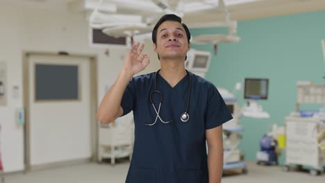 Happy-Indian-doctor-showing-okay-sign