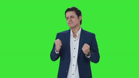 Angry-Indian-businessman-showing-frustration-Green-screen