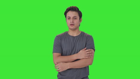 Stressed-and-tensed-Indian-man-Green-screen