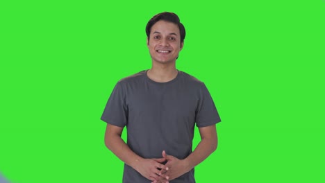 Happy-Indian-man-smiling-to-the-camera-Green-screen