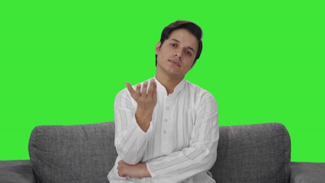 Frustrated-Indian-man-slapping-his-head-Green-screen