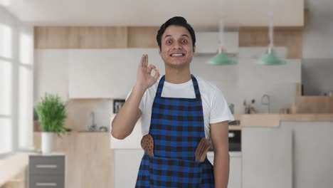 Happy-Indian-cook-showing-okay-sign