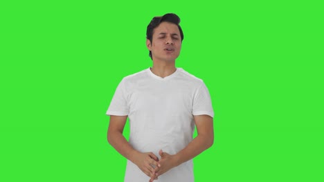 Angry-Indian-man-shouting-on-someone-Green-screen