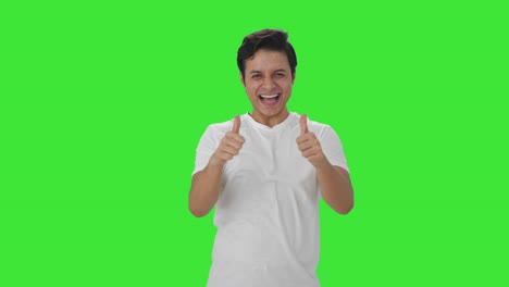 Happy-Indian-man-showing-thumbs-up-Green-screen