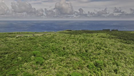 Hana-Maui-Hawaii-Luftbild-V1-Panoramablick-Drohnenvorbeiflug-Regionalflughafen-Mit-üppiger-Umgebung-Und-Wunderschöner-Küstenlandschaft-Mit-Blick-Auf-Den-Blauen-Pazifik-–-Aufgenommen-Mit-Mavic-3-Cine-–-Dezember-2022