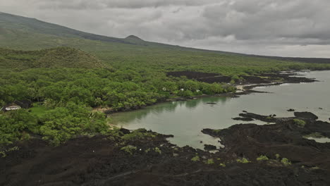 Wailea-Makena-Maui-Hawaii-Aerial-v2-drone-flyover-Ahihi-Kinau-Natural-Area-Reserve-across-La-Perouse-bay-capturing-coastal-lava-fields-and-lush-vegetations---Shot-with-Mavic-3-Cine---December-2022