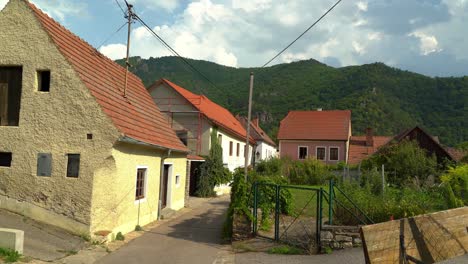 Houses-of-Wosendorf-Village-in-Wachau-is-an-Austrian-valley-with-a-picturesque-landscape-formed-by-the-Danube-river