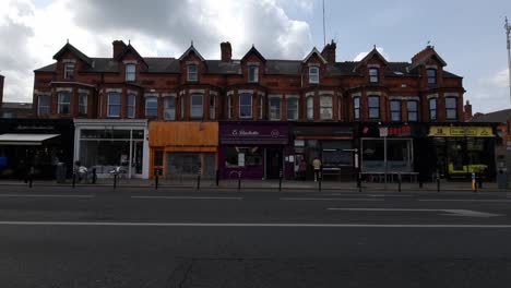 Hype-lapse-video-of-buildings-in-Dublin,-a-part-of-a-City-called-Ranelagh-Birth-place-of-Maureen-O'Hara