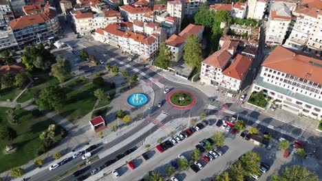 Aerial-Drone-Flight-Over-Kastoria-City-–-Macedonia,-Greece's-Gem