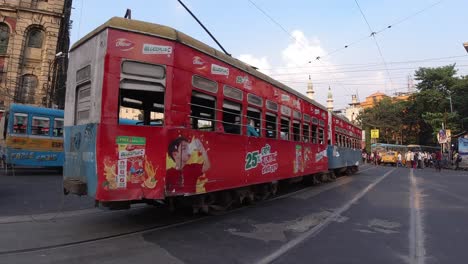 Stock-footage-of-Kolkata-City-road-market-and-people