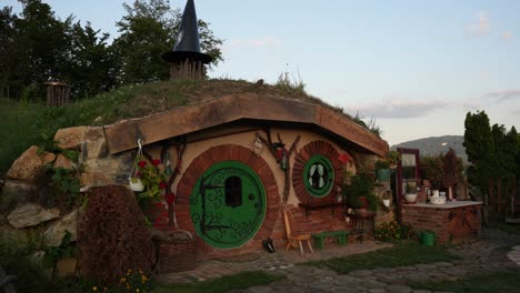Hobbiton-inspired-airbnb-home-in-Bosnia-timelapse-of-sunset