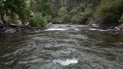 Corriente-Impetuosa-Del-Cañón-Clear-Creek-En-Golden-Colorado,-Estados-Unidos