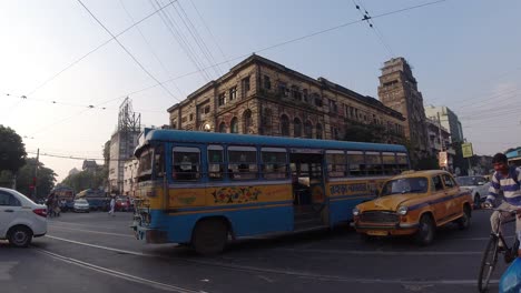 Stock-footage-of-Kolkata-City-road-market-and-people