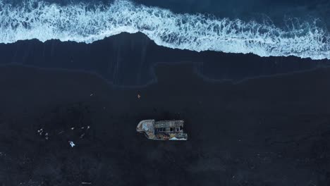 Aerial-4K-Drone-Footage:-Tranquil-Goa-Lawa-beach,-Karangasem,-Padangbai,-East-Bali