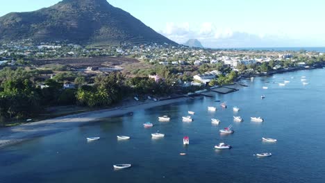 Beautiful-shot-of-the-Mauritius-coastline-in-Tamarin