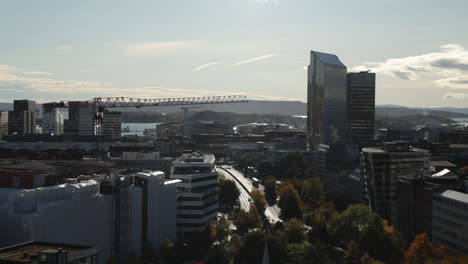 Timelapse-Del-Centro-De-La-Ciudad-De-Oslo