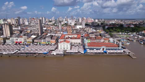 Above-the-City-of-Belém-in-the-state-of-Pará,-Brazil,-South-America
