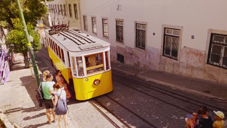 The-city-of-Lisbon-and-its-public-tram-system