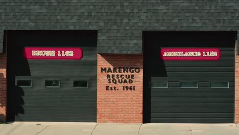 Marengo-Rescue-Squad-Est-1961,-Fire-station-in-Marengo,-Illinois,-USA