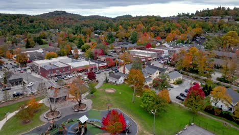blowing-rock-aerial-push-in-over-blowing-rock-park-in-blowing-rock-nc,-north-carolina,-small-town-america-in-fall-with-autumn-leaves