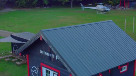 impressive-aerial-view-with-drone-of-one-of-the-most-beautiful-cabins-in-Canada