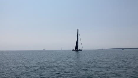 View-of-great-ocean-race-in-the-bay-of-Aarhus,-denmark