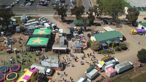 Yarrawonga,-Victoria,-Australia---7-De-Octubre-De-2023:-Vista-Aérea-De-Las-Atracciones-En-El-Espectáculo-Yarrawonga-En-Victoria-Australia