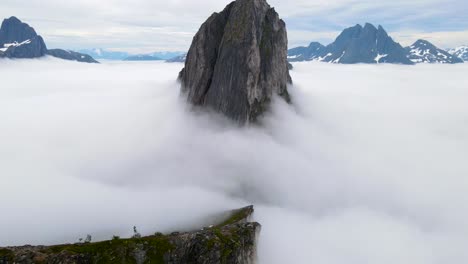 Panorama-of-Segla-mountain,-Senja,-Norway