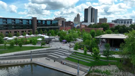 Downtown-Fort-Wayne,-Indiana