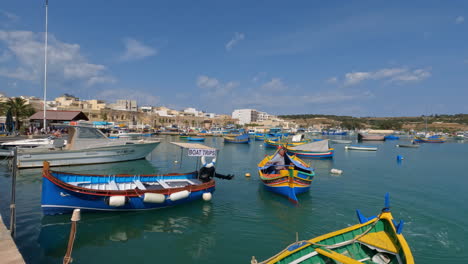 Der-Farbenfrohe-Fischerhafen-Des-Dorfes-Marsaxlokk-Im-Südosten-Maltas