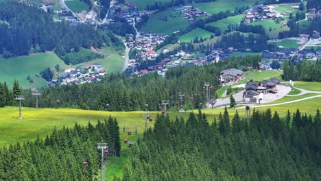 Above-a-beautiful-Austrian-landscape-the-adventure-resort-of-Wagrainis-Grafenberg