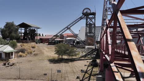 Tourists-gather-below-giant-headframe-before-going-into-Big-Hole-mine