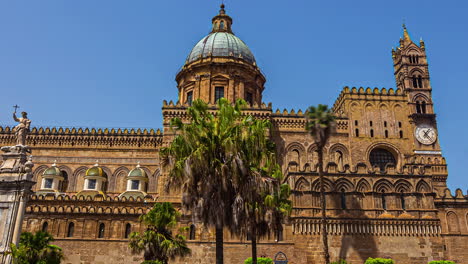 Die-Normannische-Kathedrale-Von-Palermo,-Ein-UNESCO-Weltkulturerbe-In-Italien