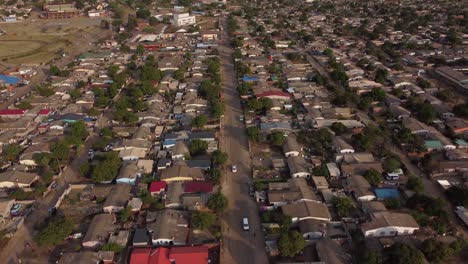 Drone-Video-of-Mbare-High-Density-Suburb-Township-In-Harare,-Zimbabwe