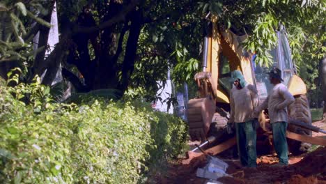 Trabajadores-De-La-Construcción,-Ciudad-De-Brasilia