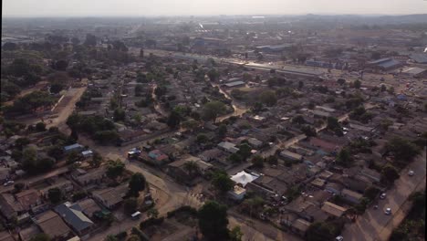 Drone-Video-of-Mbare-High-Density-Suburb-Township-In-Harare,-Zimbabwe