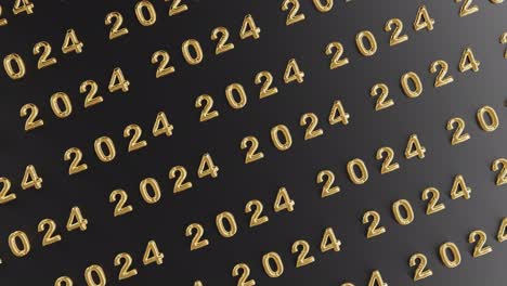 Golden-2024:-A-Lustrous-Repetition-on-black-background