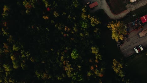 Fall-aerial-of-Sunaco-Service-Plaza-in-Elkhart-Indiana-USA