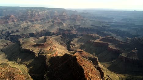 A-bird's-eye-perspective-of-the-Grand-Canyon-reveals-its-gracefully-winding-curves-and-the-abstract-formations-of-its-landscape