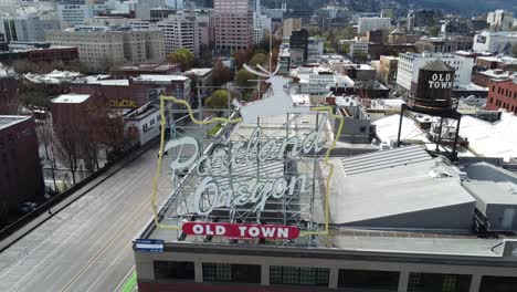Portland-Oregon-Stadtschild-Antenne