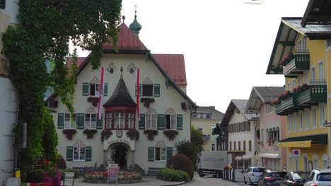 Sankt-Gilgen-is-a-village-by-Lake-Wolfgang-in-the-Austrian-state-of-Salzburg,-in-the-Salzkammergut-region