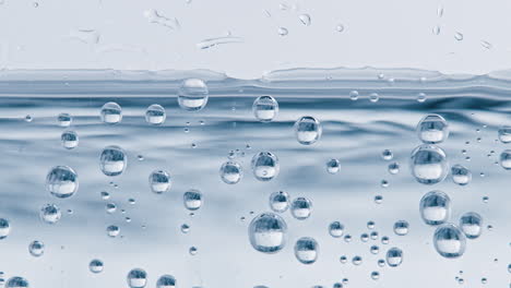 Wasserblasen-Mit-Weißem-Hintergrund-Nahe-Der-Oberfläche