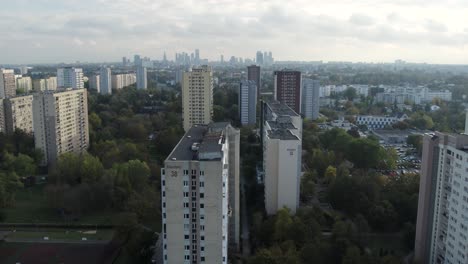 Marymont-Ruda-housing-estate-apartments,-communism-block-of-flats