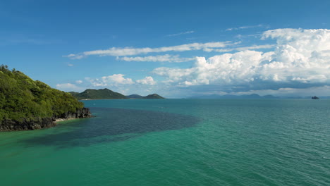 Exotic-island-archipelago,-aerial-drone-view