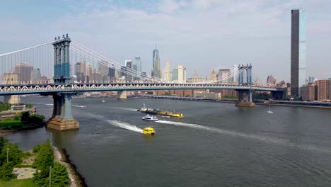 Manhattan-Brücke-Mit-Blick-Auf-Die-Skyline-Von-New-York,-4K