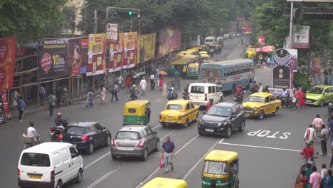 Stockvideos-Von-Der-Straße-Und-Straße-Der-Stadt-Kalkutta