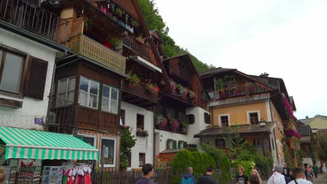 Schöne-Häuser-Aus-Holz-In-Hallstatt