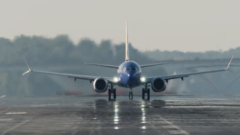 Plane-Takes-Off-with-Camera-Tilting-to-Follow-Landing-Gear-Retracting