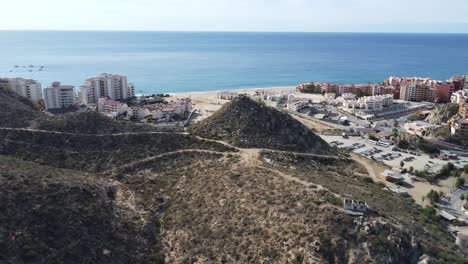 Strand-El-Balconcito-Von-Den-Berghügeln-In-Cabo-San-Lucas-Aus-Gesehen